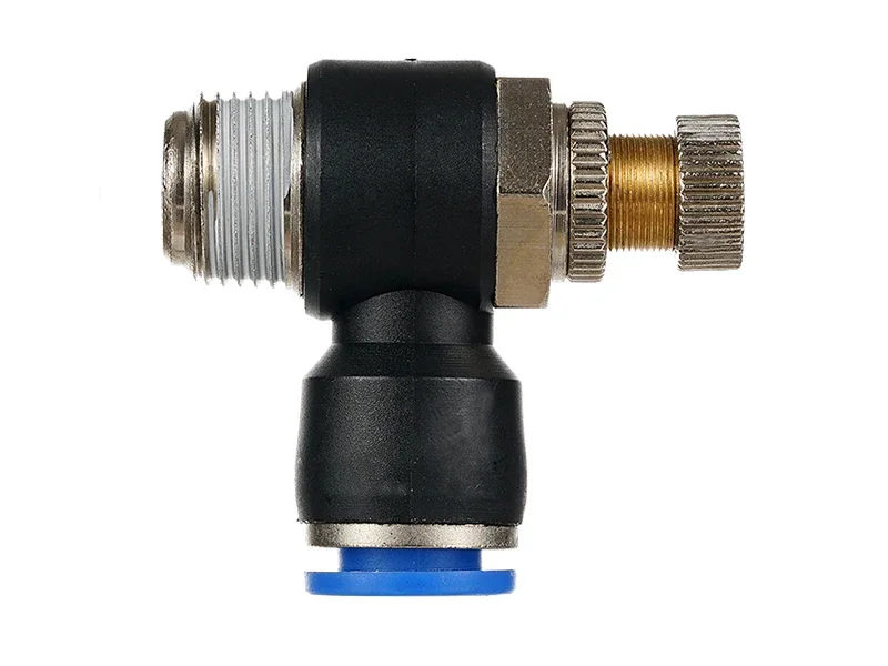 Elettrovalvola Pneumatic Quick Connect Connector SL 4 6 8 10 12mm M5 '1/8' 1/4 '3/8' 1/2 Air Speed Regulating Valve Accelerator Valve Pneumatica — dettaglio 4
