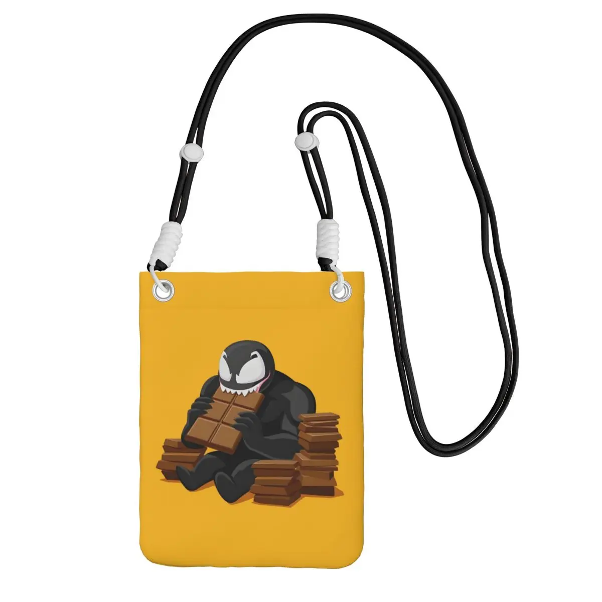 

Custom Cool Venom Mobile Phone Bag Women Men Superhero Comics Shoulder Crossbody Bag Shopping Adjustable Length