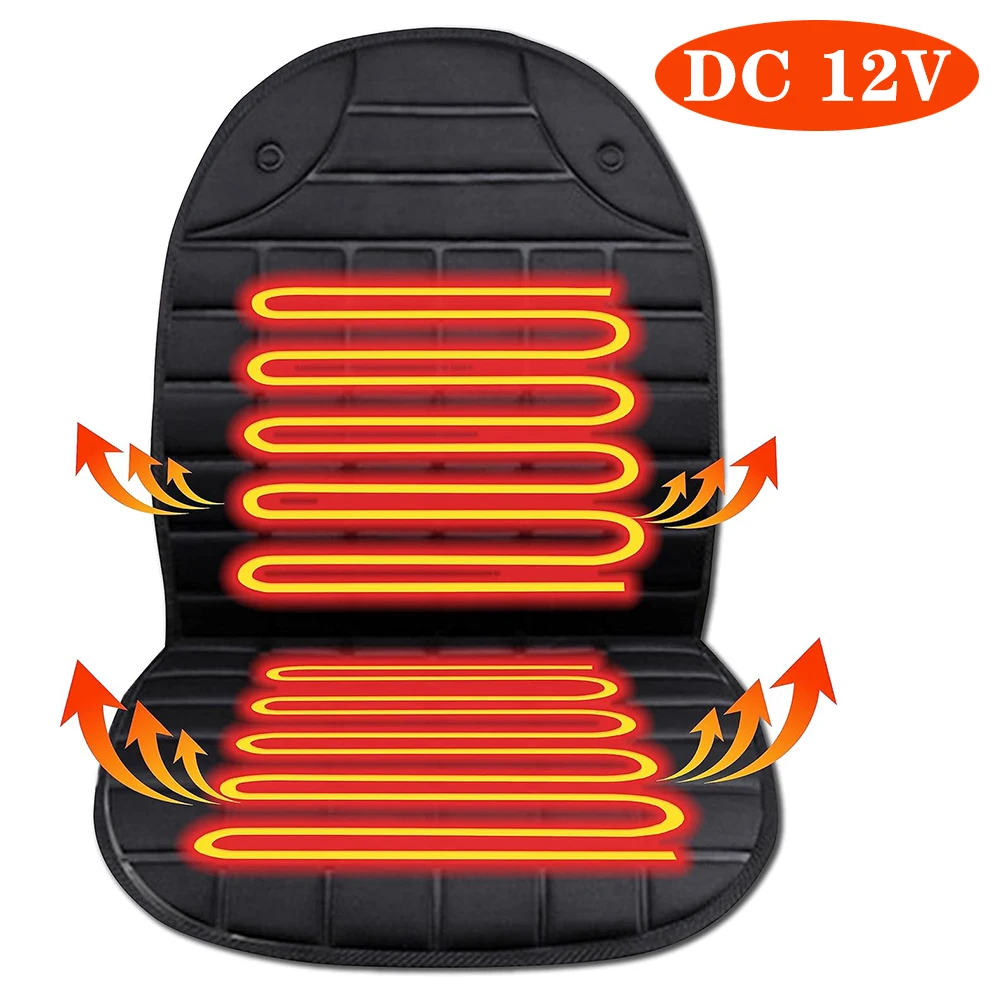 12V Car Heated Seats Electric Heating Pads Winter Seat Heater Adjustable Temperature Universal Winter Auto Seat Warmer