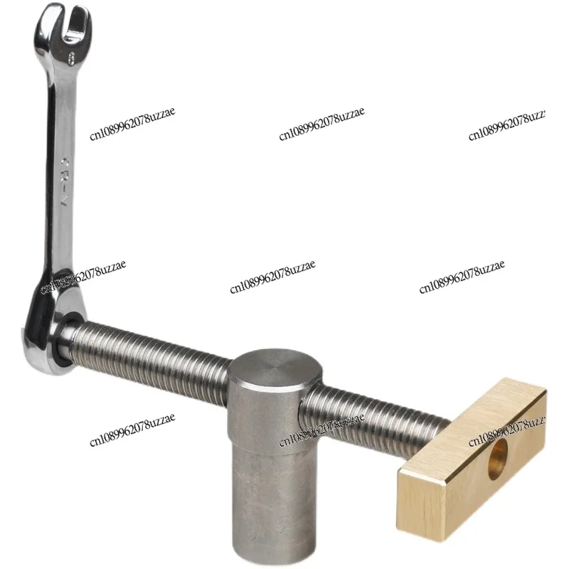 Woodworking Desktop Vice, Tenon Stop, Fixed Locking Accessories, Brass Stainless Steel Ratchet