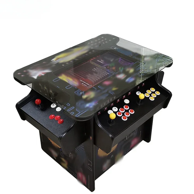 Side Commercial Cocktail Tea Station 21.5 Inch Monitor 3000 Games In 1 Multiplayer Fight Stick Arcade Games