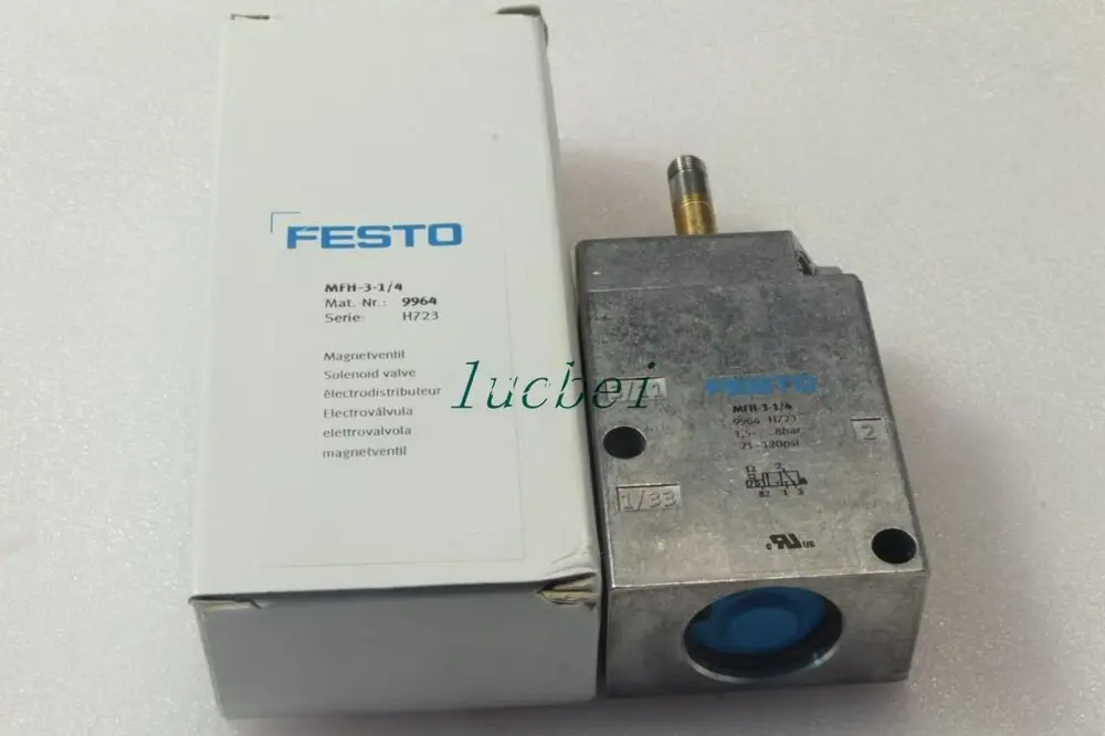 

Новый электромагнитный клапан Festo MFH-3-1/4 9964 MFH314, 1 шт.