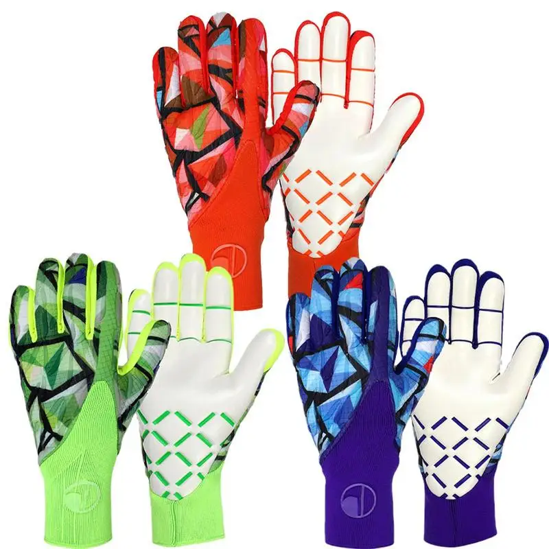 

Keeper Gloves Rogue Gloves Latex Palm Grips Comfortable High Performance Professional Soccer Goalkeeper Gloves Junior