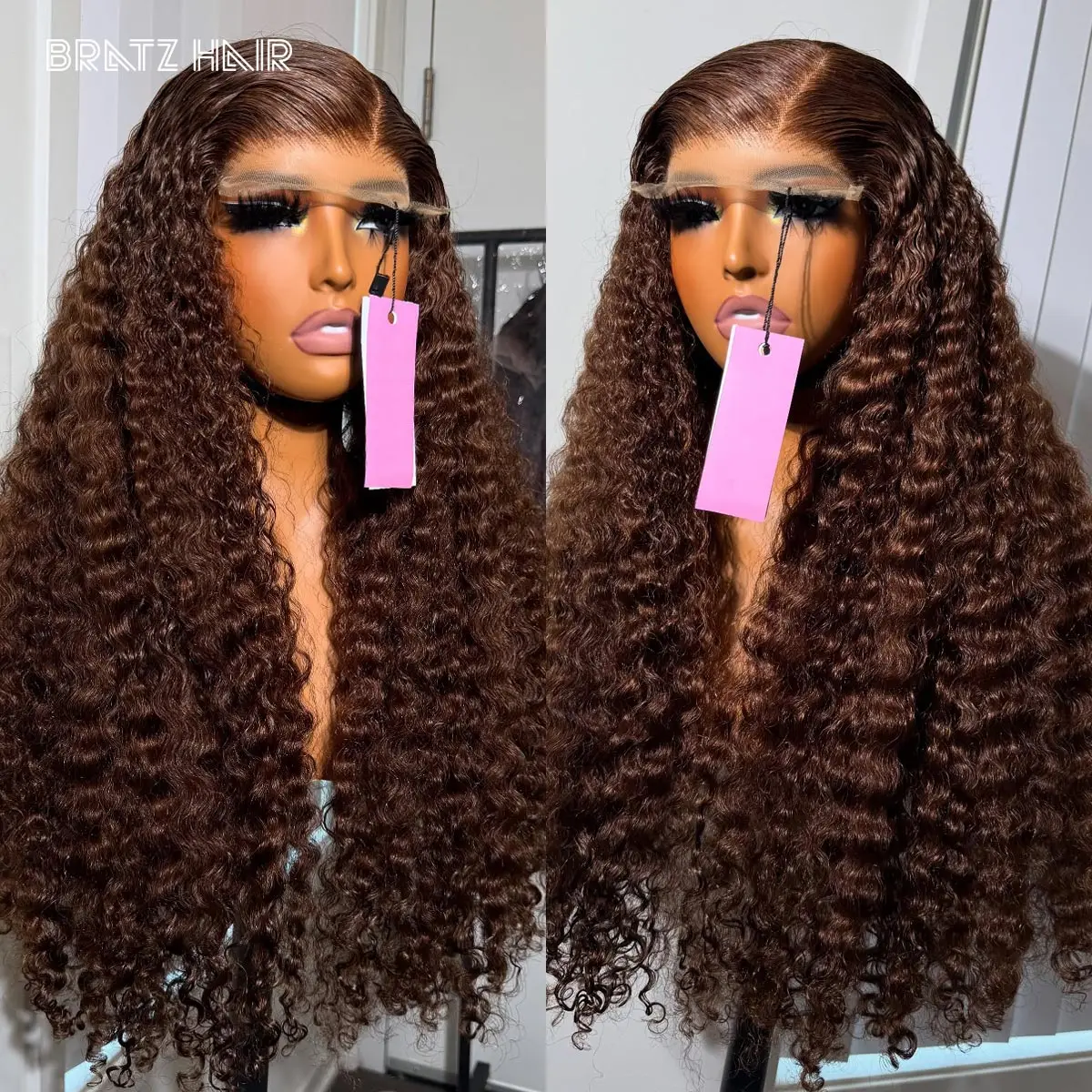 

Красновато-коричневый 5by5 бирманские кудри, парик с кружевной застежкой, человеческие волосы 13x4, глубокая волна, кружевной фронтальный парик, предварительно выщипанный парик с застежкой 4by4