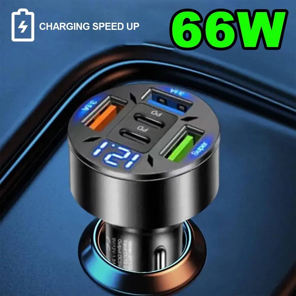 66W Car Charger Qc … - image