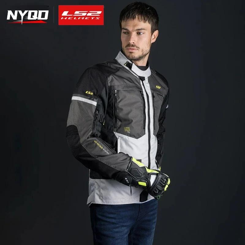 LS2 MJ128 NORWAY Motorrad-Reitanzug für Herren, wasserdichte Motorradjacke für alle Jahreszeiten