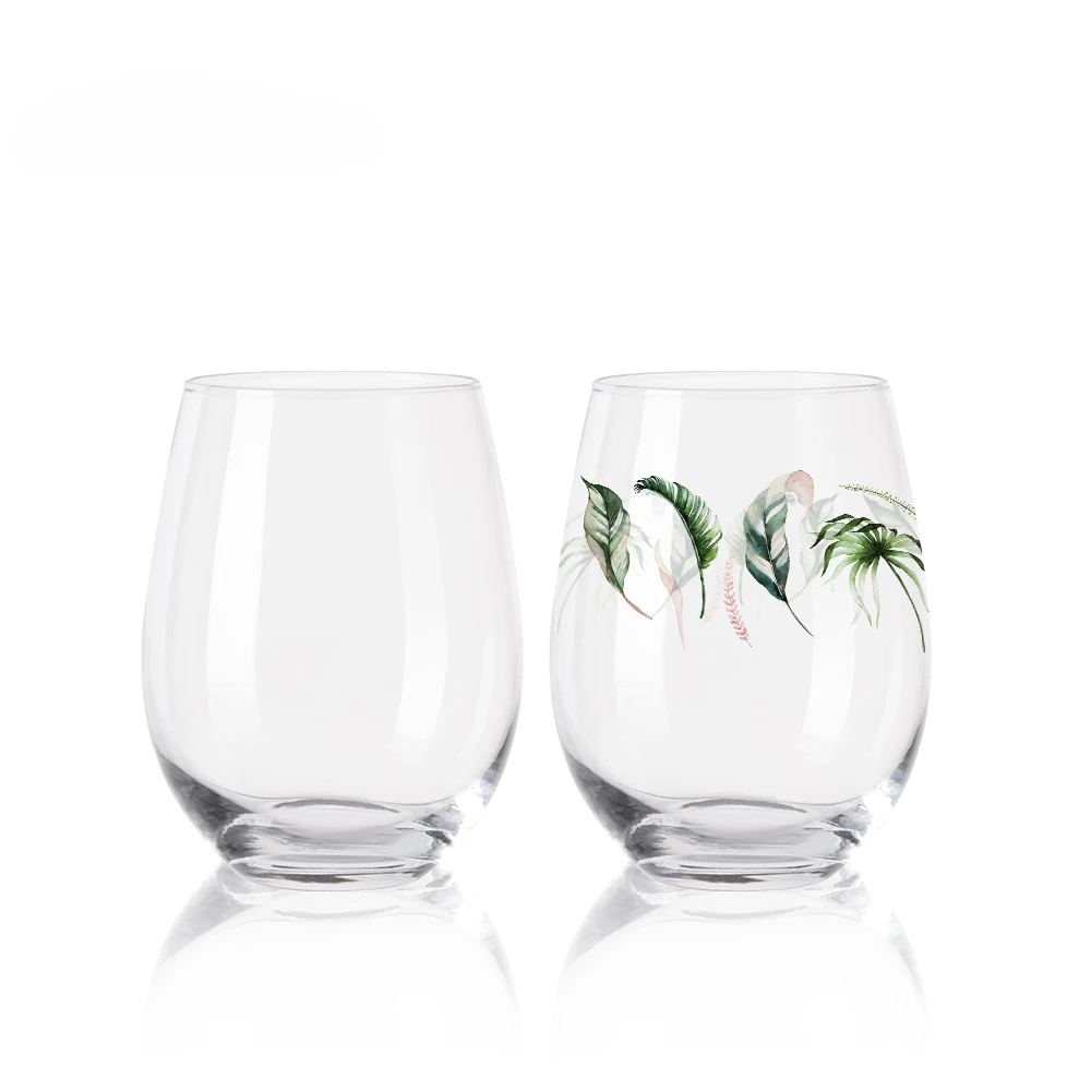 13 oz/400 ml Wholesale Custom Logo Drinking Hot Sale Wine Glass Tumbler Sublimation Blank