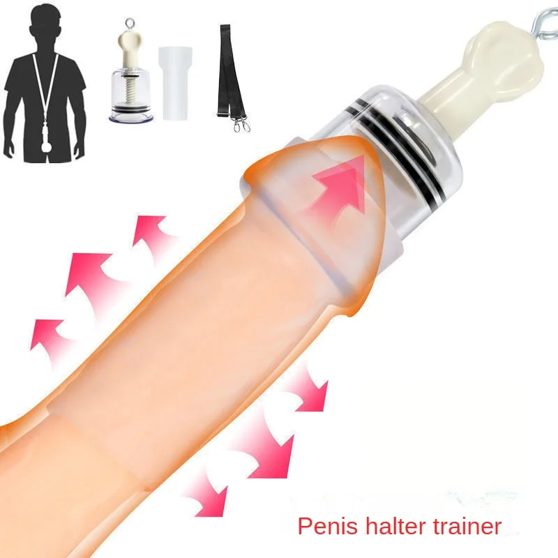 Male Penis Enhancement Enlarger Tension Device Vacuum Cups Cock Stretcher with Sleeve Physical Extender Sex Exercise Easy Pump