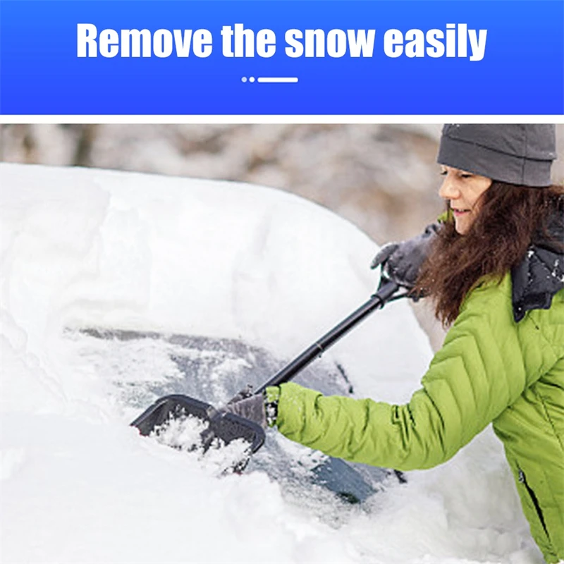 

Portable Winter Detachable Car Snow Sweeping Shovel Removable Auto Windshield Cleaning Brush Ice Frost Scraper Remover