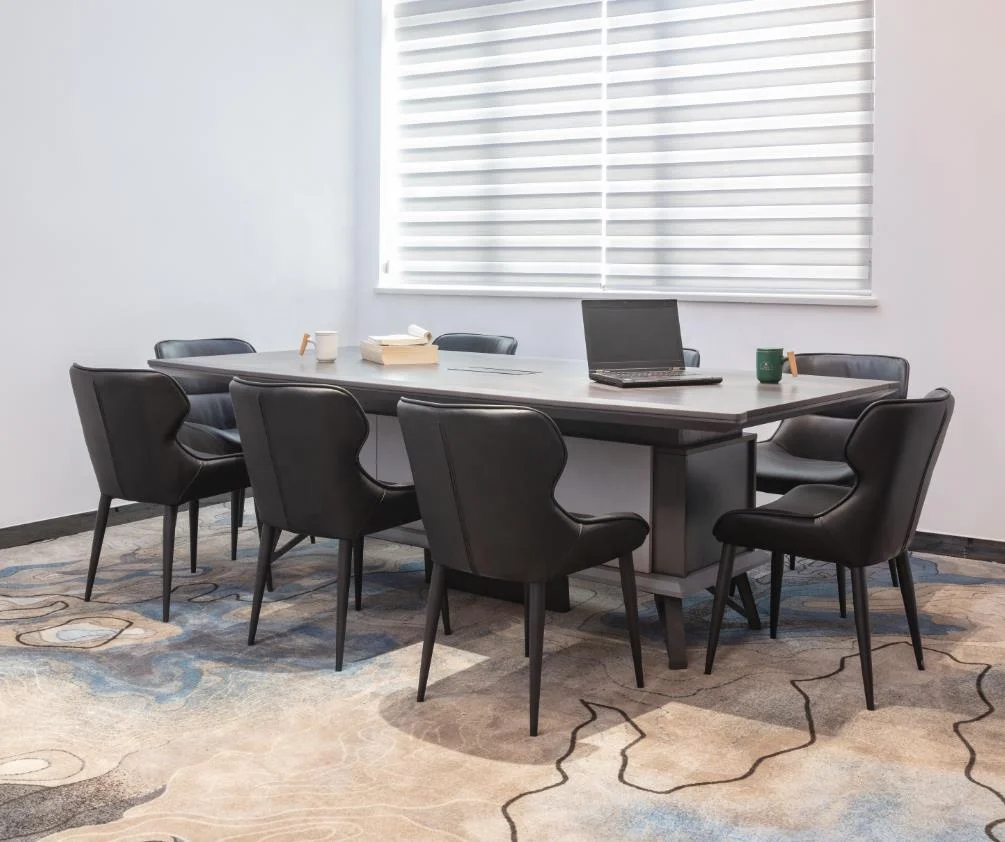 

Элитный деревянный конференц-стол на 8 человек с креслами для переговорных комнат