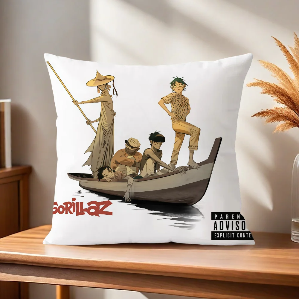 Gorillaz The Mountain Kissenbezug, Kissenbezug für Zuhause, Sofa, Wohnzimmer, Büro, Café, Auto, Kissenbezug – Detail 6