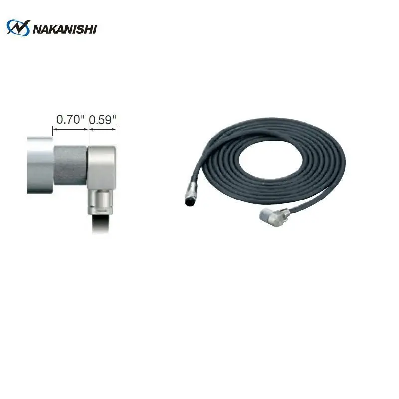 NAKANISHI Zhongxi E3000 Motor Cable with Right Angle Connector EMCD-3000A-4M