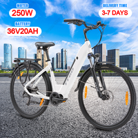 Ttgo ZZ-28ST Electric Bicycle 250W Bafang Motor 36V20Ah Lithium Battery Electric Bike Hydraulic Disc Brake 28'' Tire City E-Bike