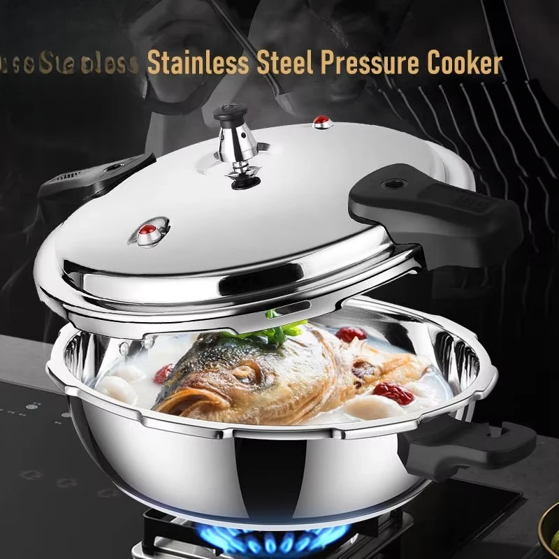 Stainless steel pressure cooker pots and pans non-stick cooker explosion-proof pressure cooker kitchen accessories casserole