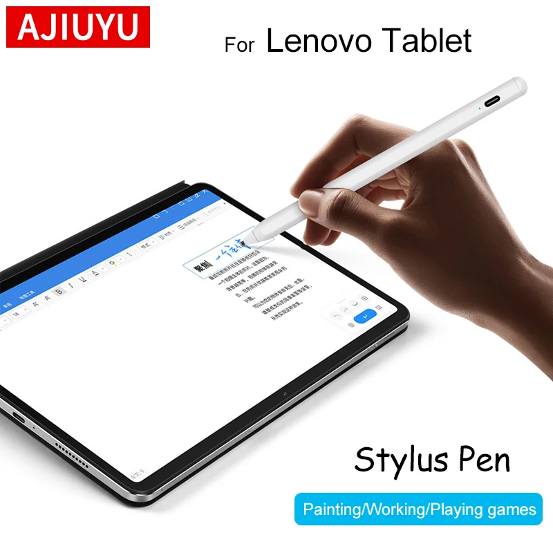 AJIUYU Stylus Pen For Lenovo LEGION Y700 Y900 Tab M10 Plus 3rd Gen TB-125FU 10.6 M8 M9 YOGA Pad Pro Tablet Painting Touch Pencil