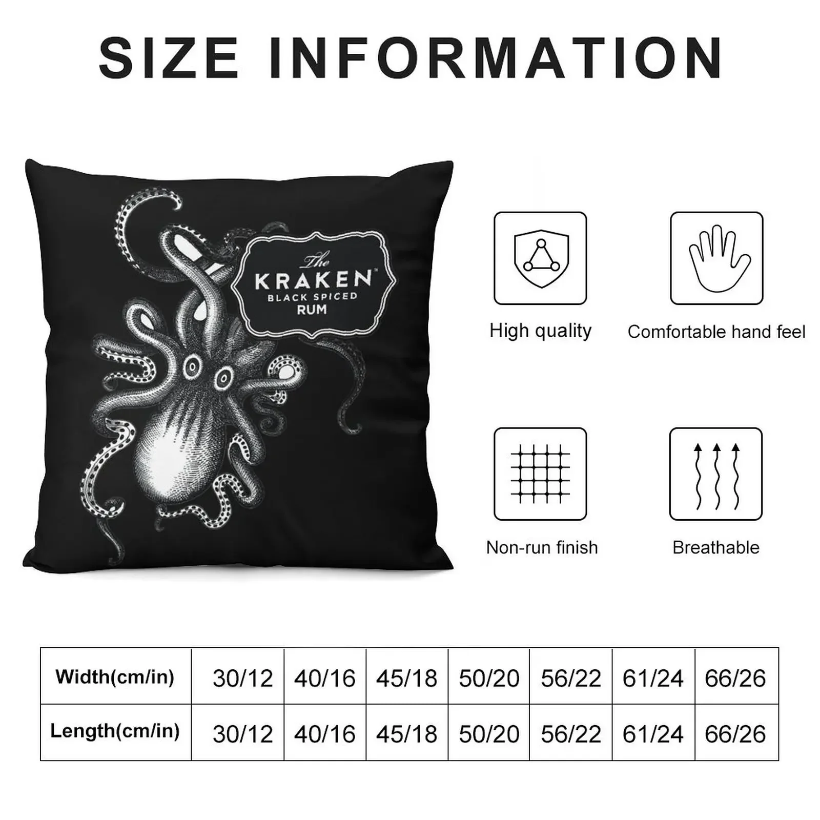 Kraken Rum Throw Pillow Plaid Sofa Throw Pillow pillow