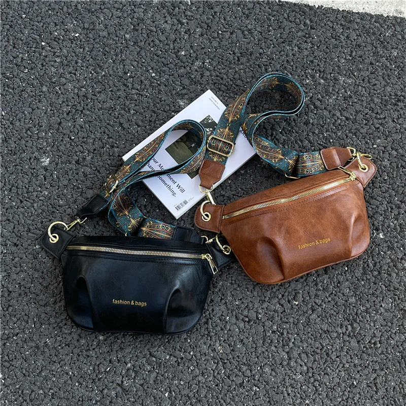 

Luxury Small Chest Bag Women Summer New Wide Strap Retro Chic Commuter Crossbody Bag Casual Purse High Quality