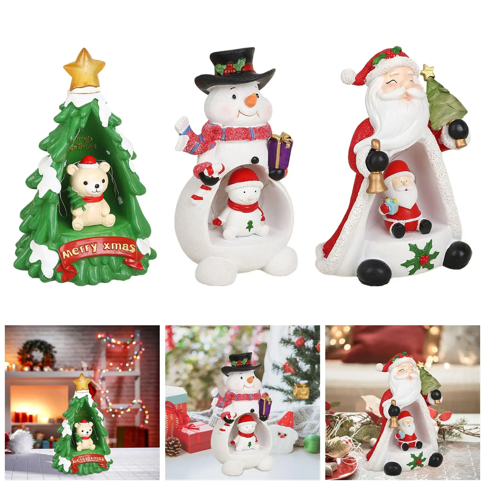 

Рождественский прикроватный ночник, украшение для стола для домашнего декора, прикроватный уличный светильник