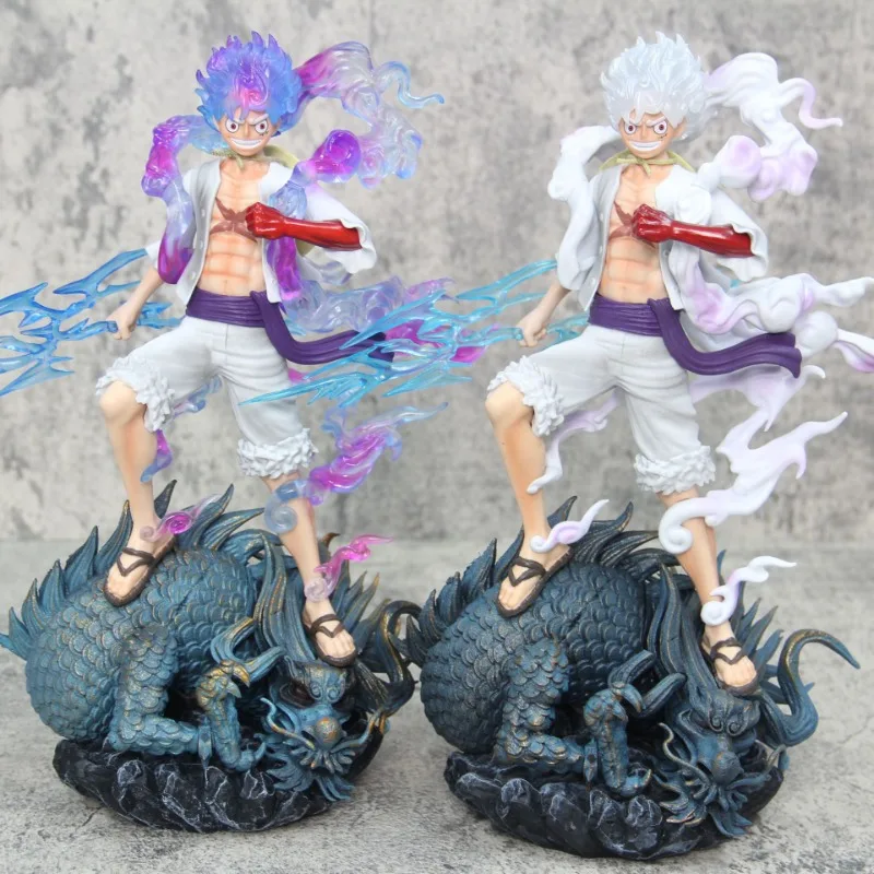 

33cm Anime One Piece Figures GK Wano Country Sun God Nika Gear5 Luffy Action Figurine PVC Statue Collectible Model Doll Toys