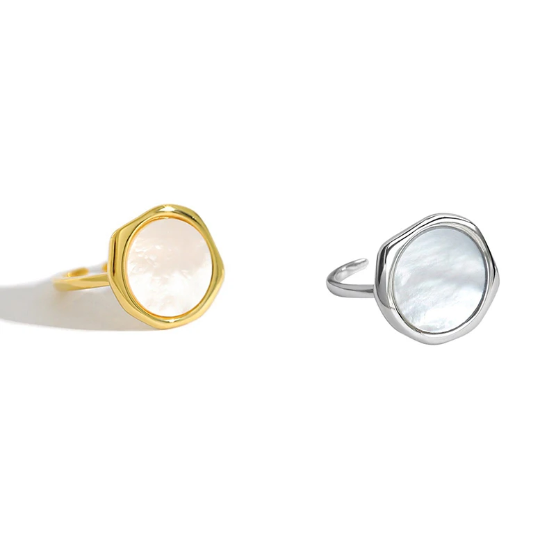 Mewanry خواتم شل مستديرة للنساء الفتيات موضة جديدة الحد الأدنى الكلاسيكية خمر حساسة أنيقة لطيف المشاركة مجوهرات هدية #2