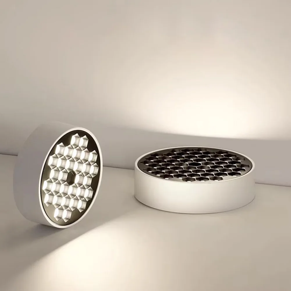 Household LED Surface Mounted Spotlights, Ultra-Thin Honeycomb Indoor Decorative Lighting