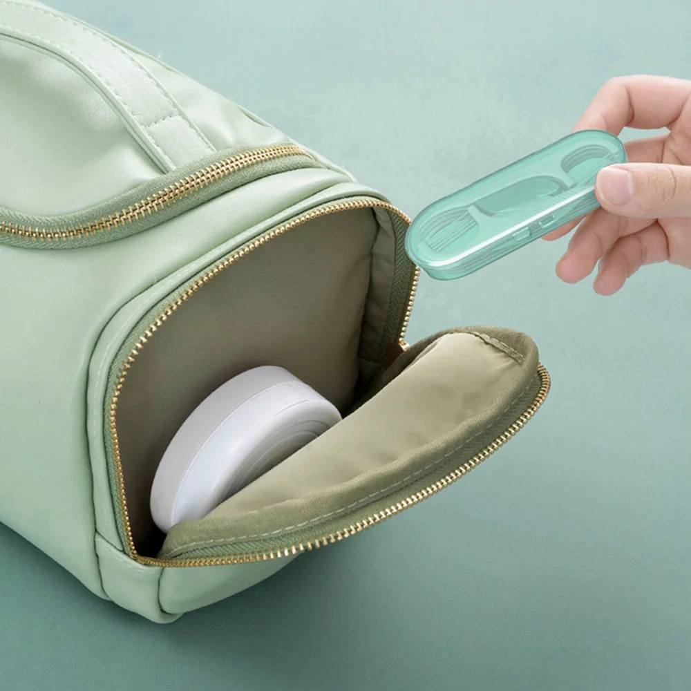 Portable Dental Floss Dispenser Travel Friendly Teeth Cleaning Tool Storage Box With 10pcs Dental Floss Travel Essential