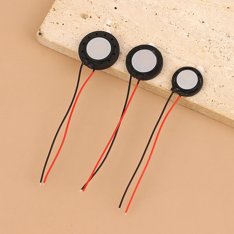 8  1W Mini Round Speaker 15/18/20mm Dia Replacement for Mobile Phone, Tablet, DIY Audio Projects, 2Pcs