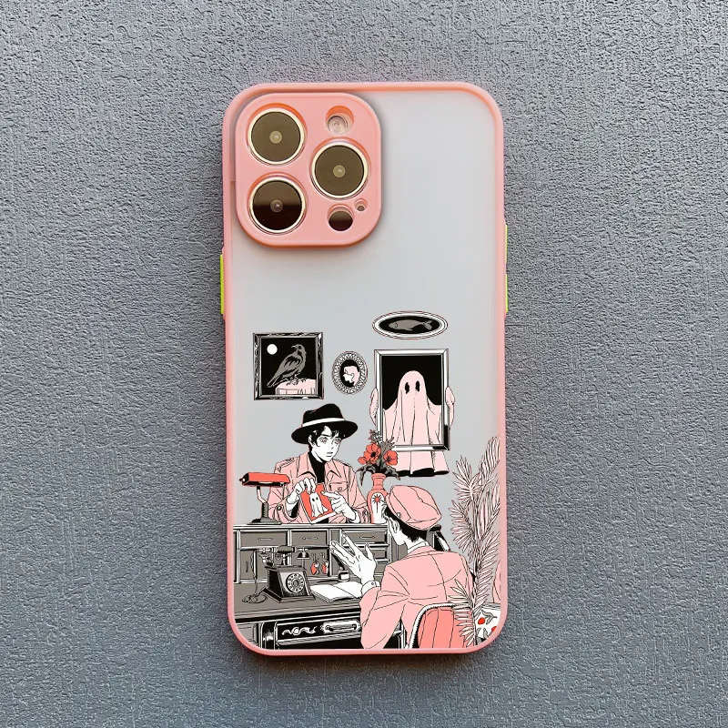 

Halloween Creative Ghost Little Devil Phone Case For iPhone 13 12 Mini 11 Pro Max 17 Pro Max 16 15 14 Pro Max Plus Back Covers