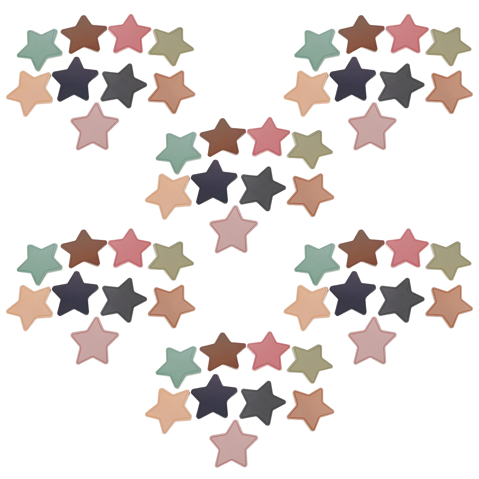 

Five Pointed Star Card Paper Cutouts Decor Stars Bulletin Boards Craft Projects Classroom Wall DIY Lucky Stickers