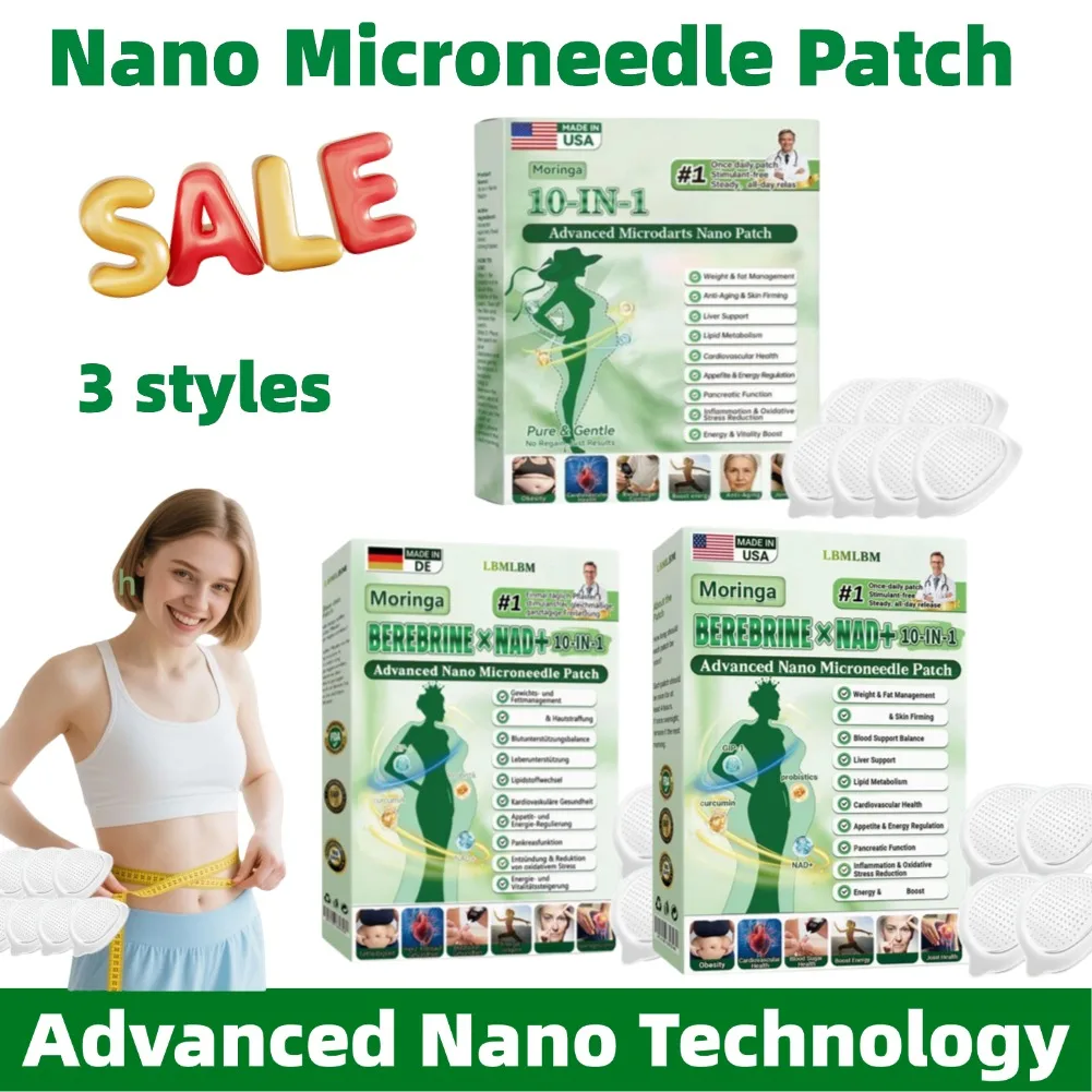 Berberine NAD+ fat managemen Patch-Ultra-Thin Nano Microneedle Sticker-Moringa Firming Skin Non-Invasive Weight Management Care