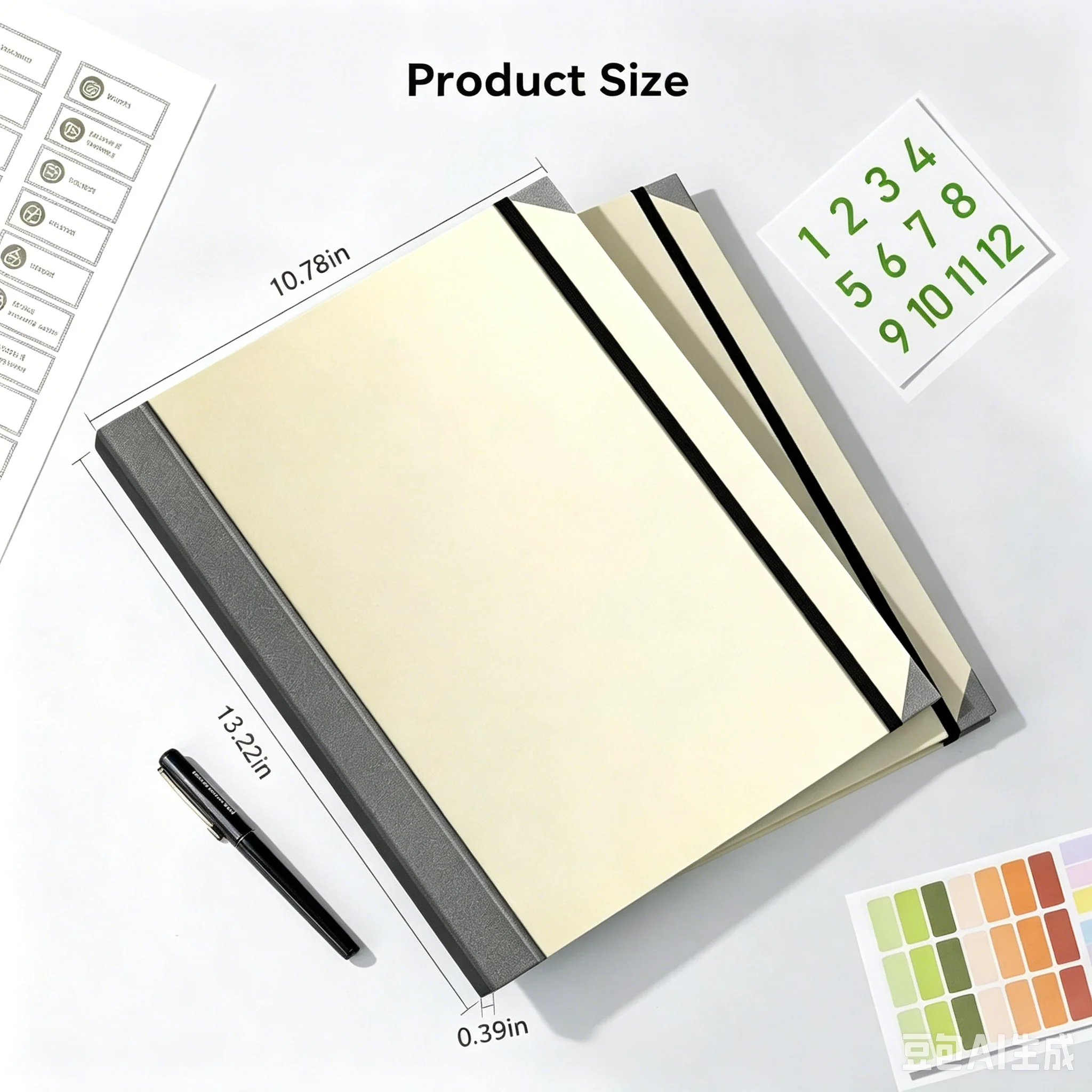 Expanding File Folder Document Organizer, 13‑Pocket Accordion File Holder with Label Stickers & Number Tabs, Portable Paper Receipt Bill Organizer for Home Office School, 3 Colors Available