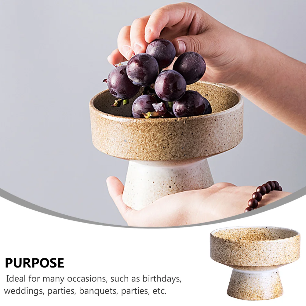 

1 шт. элегантная керамическая тарелка для хранения фруктов с гладкой оправой для дня рождения, банкета и украшения дома, тарелка с фруктами