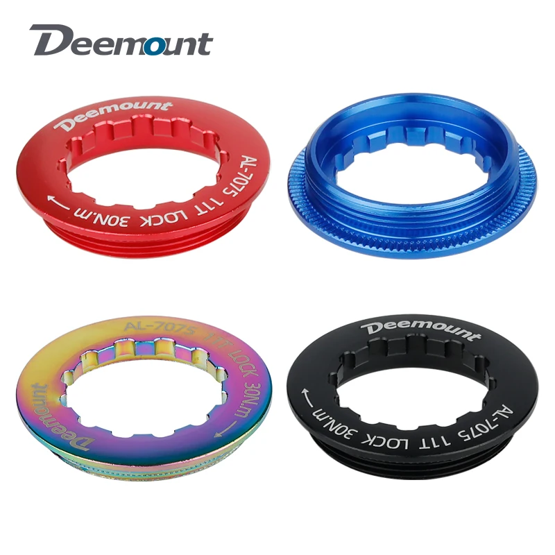 Deemount Bicycle Cassette Sprocket Lockring 8s 9s 10s 11s aluminum Flywheel Cover Threaded Fixing Ring 11T MTB Road Bike Parts