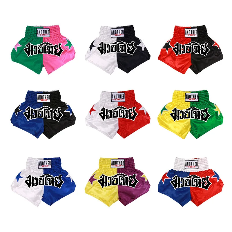Boxer Shorts Free Fighting Sanda and Kickboxing Trunks Muay Thai Shorts for Men and Women MMA Clothing