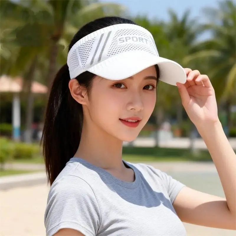 Outdoor Sport Sun Hat – Empty Top Breathable Visor, Golf Tennis Baseball Cap for Women & Men
