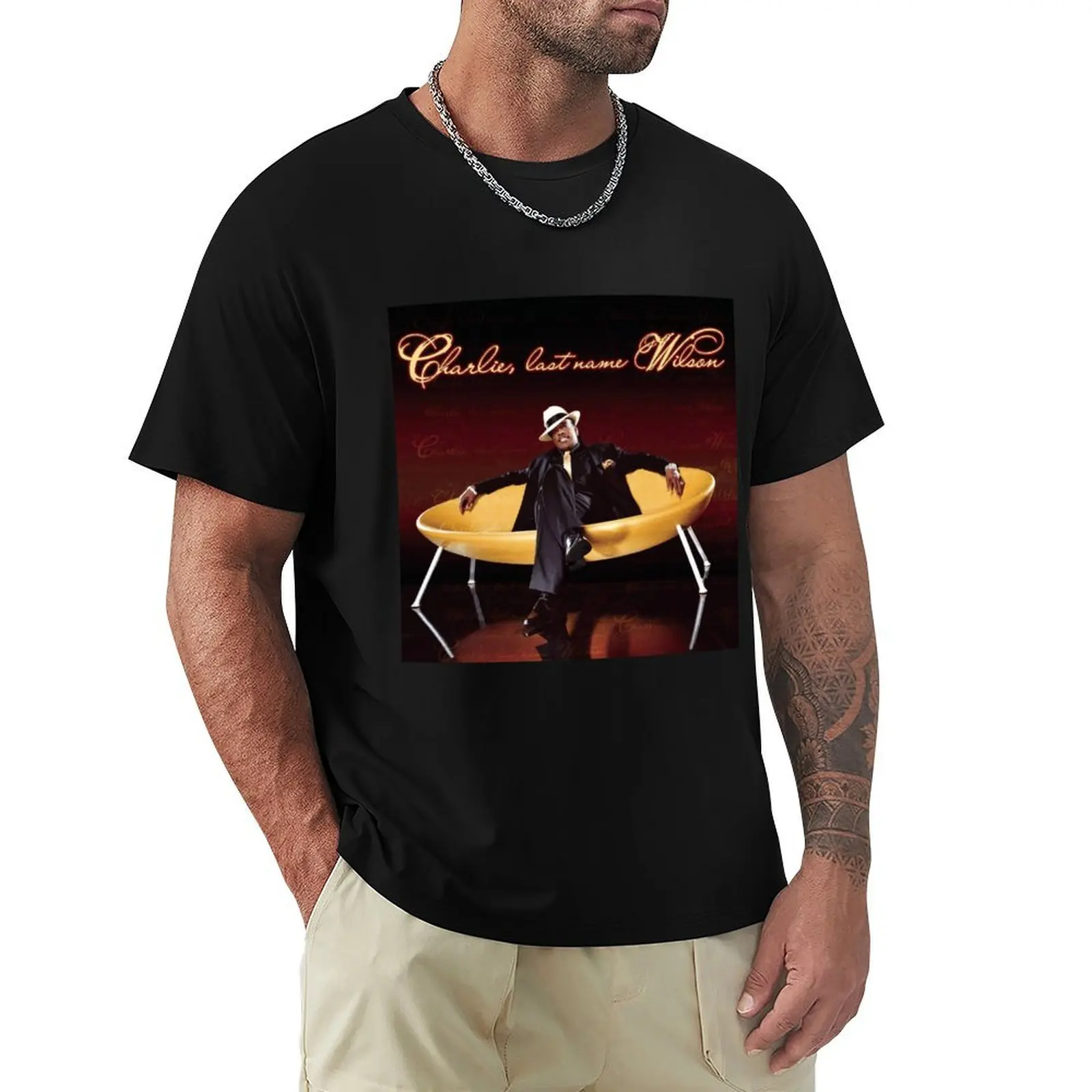 

Charlie, Last Name Wilson T-Shirt tops anime figures luxury designer anime clothes shirts men