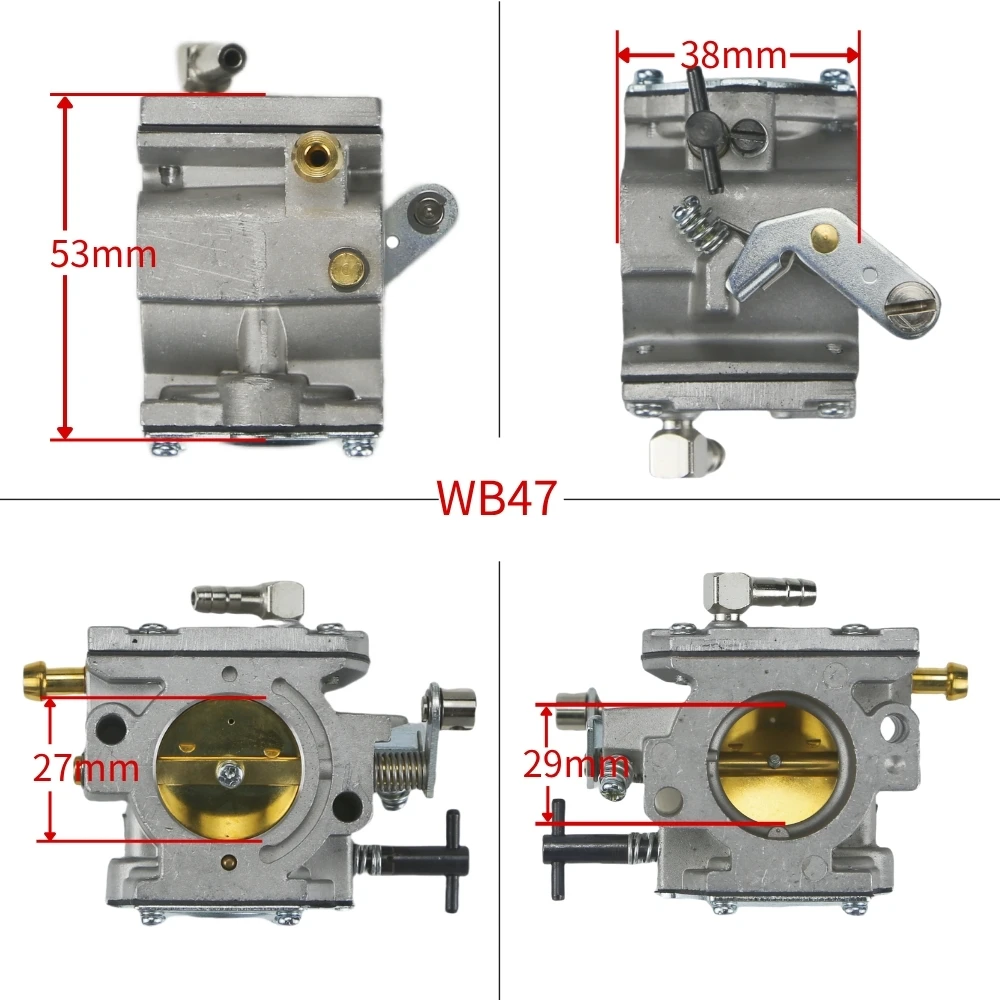 WALBRO WB47 100CC-200CCPower Board WB-47-1 Powered Paraglider Aircraft Model TOHATSU MP470 MP472  Lawn Mower Carburetor