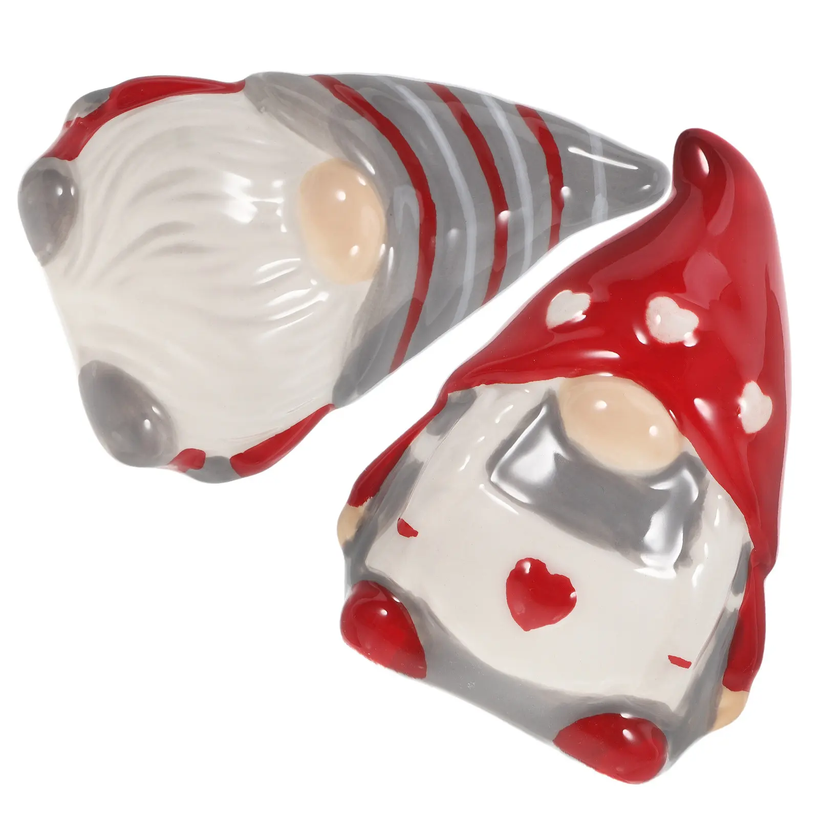 

1 Pair Ceramic Gnome Salt Pepper Bottle Cute Seasoning Container Kitchen Spice Storage Jar for Cooking Dining Table Decorative