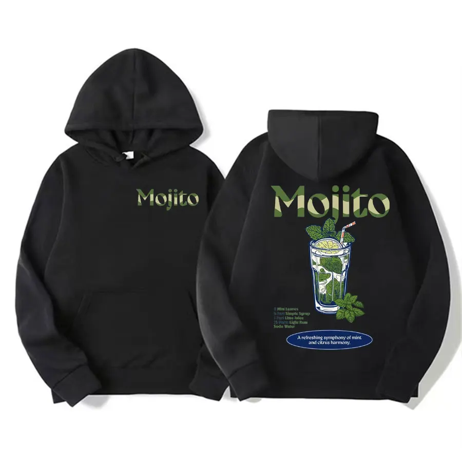 

Funny Cocktail MOJITO Meme Graphic Hoody Men Fashion Aesthetic Sweatshirts Pullovers Unisex Casual Fleece Hoodies Y2k Streetwear