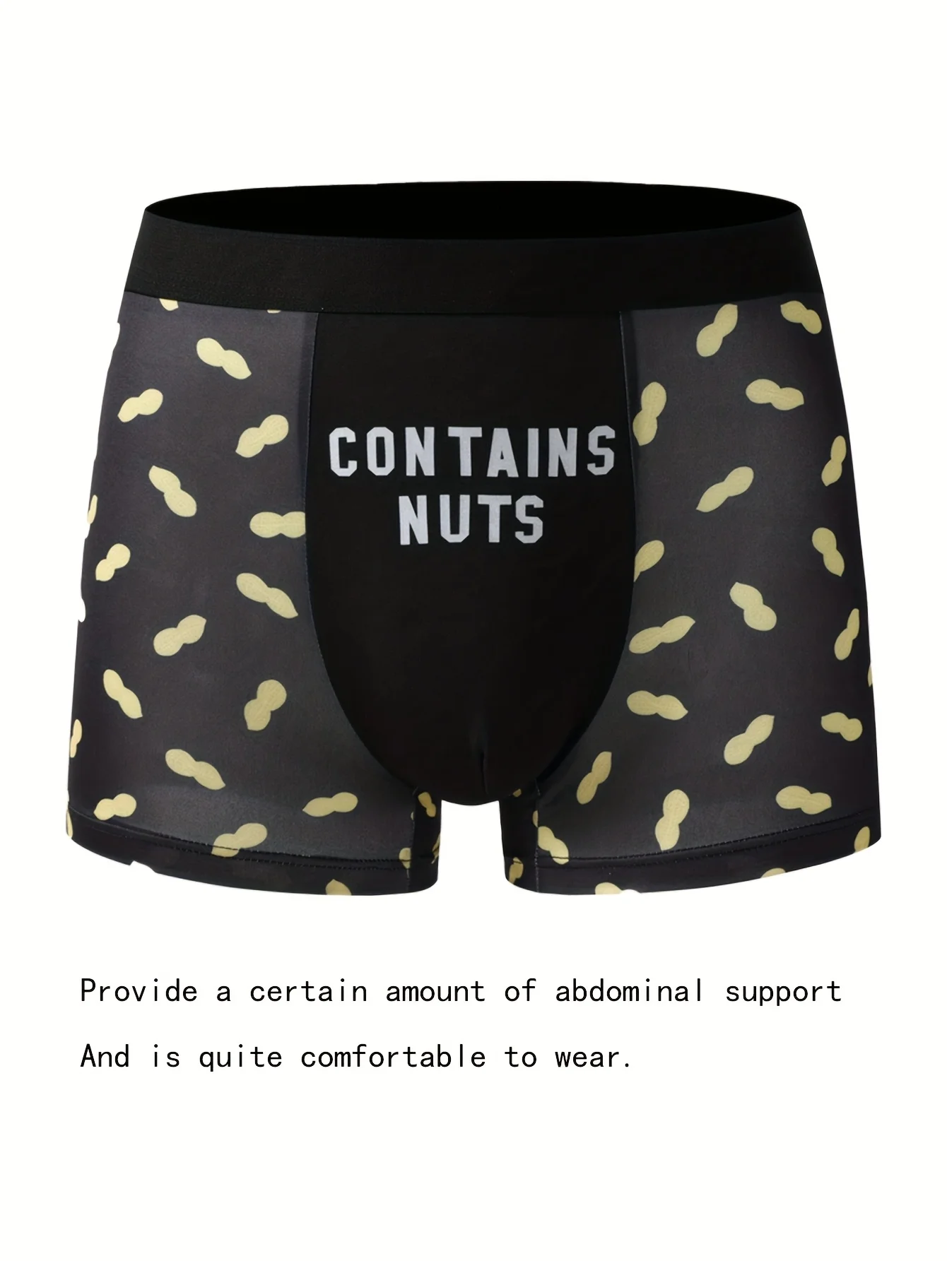Комплект из 6 мужских трусов с привлекательным арахисовым узором, дышащее шелковистое удобное нижнее белье для активных парней, брюки с плоским углом