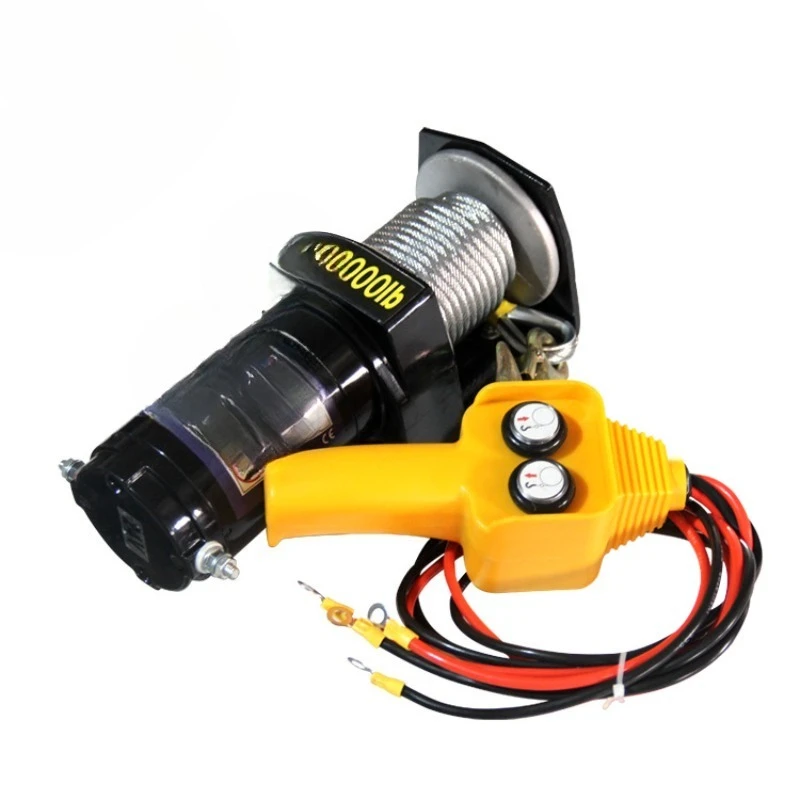 Car winch 12v24v winch off-road vehicle self-rescue steel wire rope