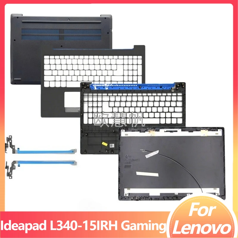 

M New for Lenovo Ideapad L340-15IRH Gaming Laptop LCD Back Cover/Front Bezel/Palmrest Upper Cover/Bottom Case/Hinges Black