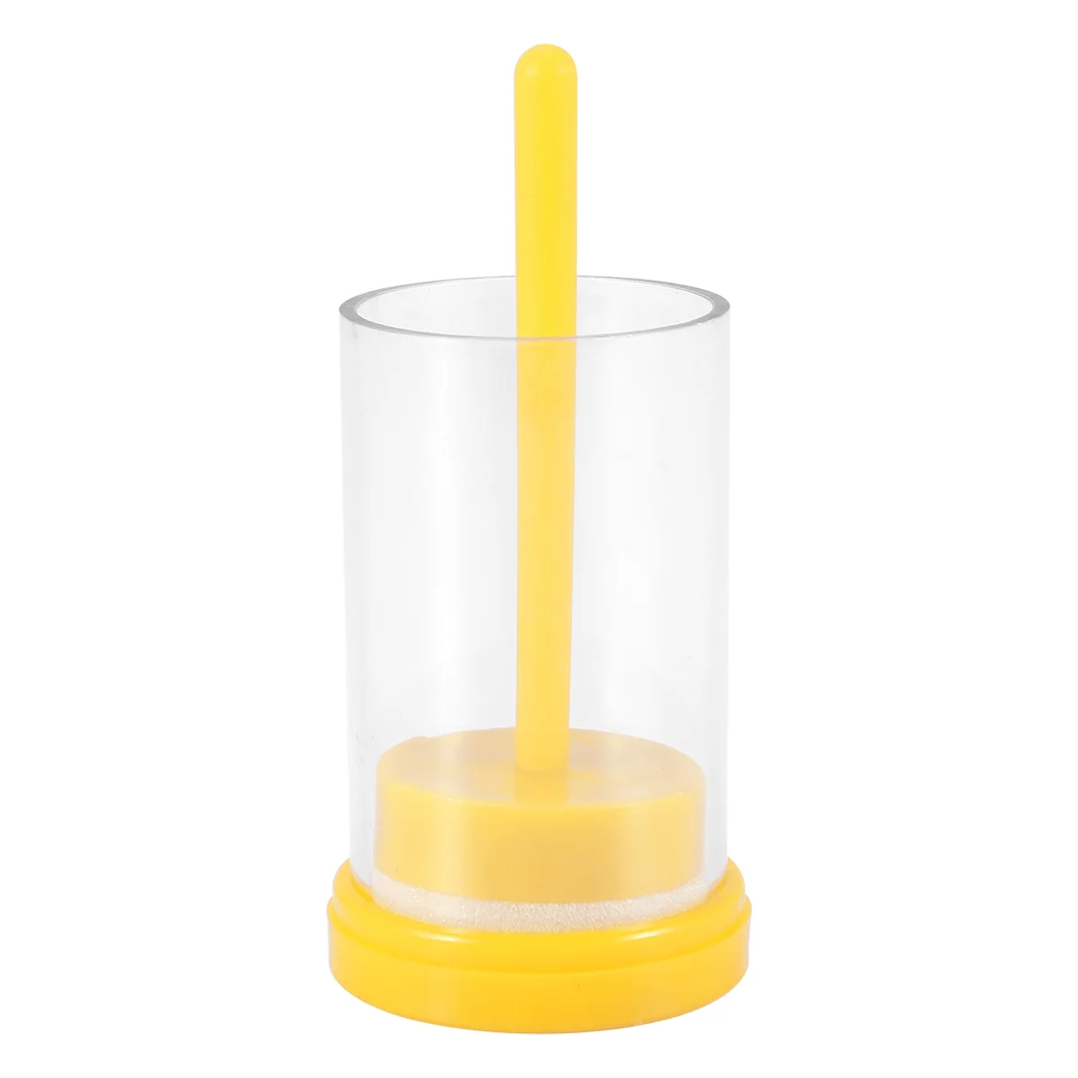 Plastic Queen Bee Marking Cage Marker Bottle W/ Plunger Beekeeping Equipment for Capture the Queen Bee Without Hurting It