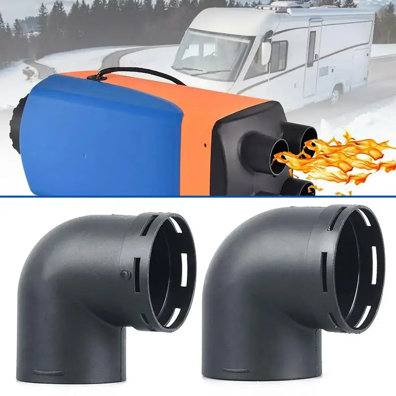 Elbow Duct Connector 60/75mm L-Shape Car Diesel Air Parking Heater Ducting Pipe Outlet Connector for Eberspaecher for Webasto