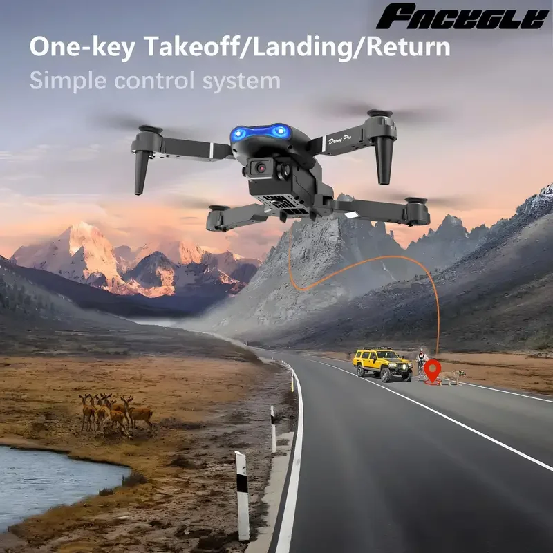 โดรนพับได้ E99 พร้อมกล้อง HD, WiFi FPV, ระบบรักษาระดับความสูง, ของเล่นบังคับวิทยุสำหรับผู้เริ่มต้น, ของขวัญปีใหม่และคริสต์มาสที่สมบูรณ์แบบ