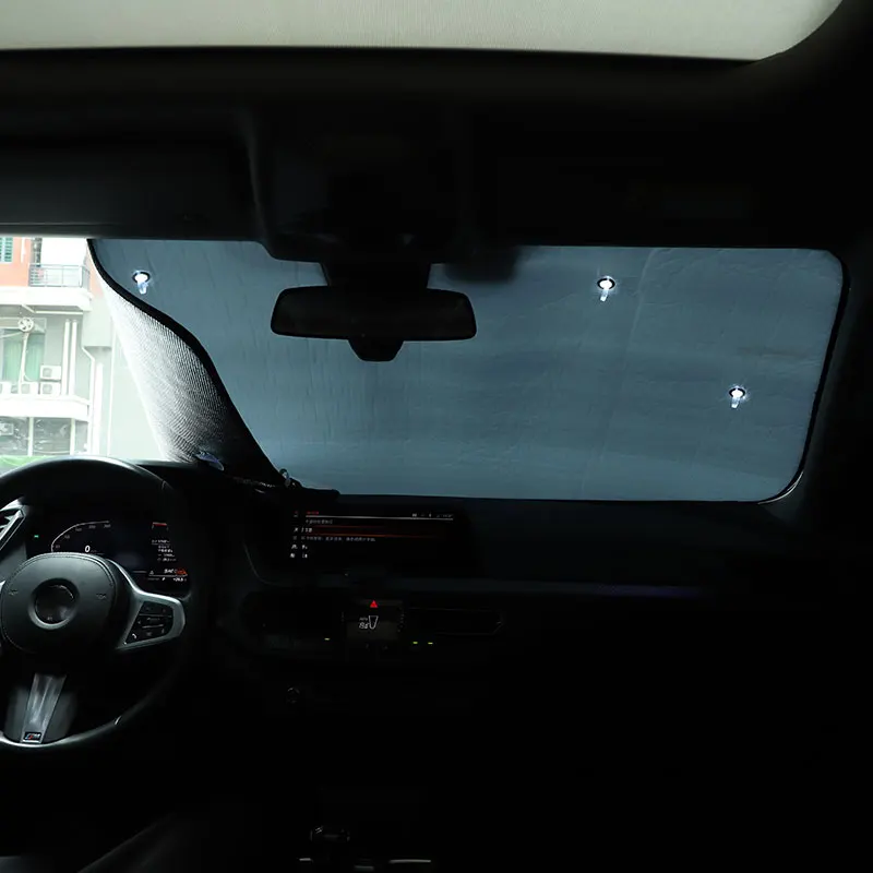 لسيارات BMW 2 Series F44 20-23 الألومنيوم احباط سيارة واقية من الشمس الزجاج الأمامي زجاج النافذة الكاملة حماية من الشمس المظلة اكسسوارات السيارات