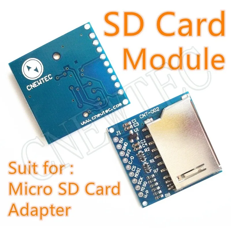 Micro SD Storage Expansion Board TF Card Memory Shield Module SPI For Arduino ESP32 STM32 AVR PIC 51 Etc