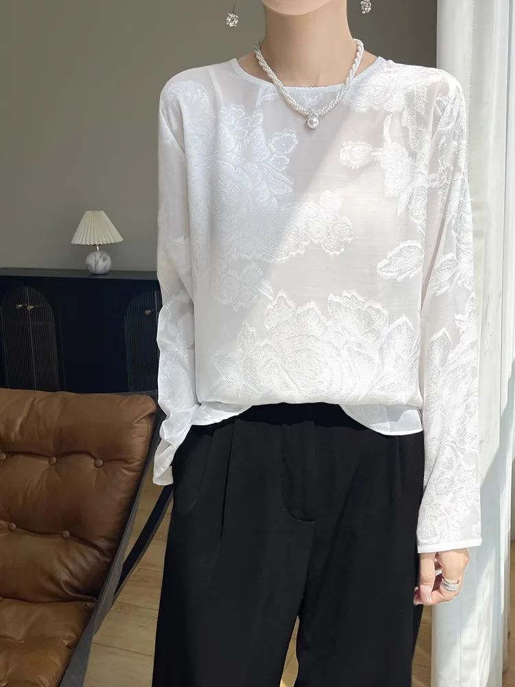 

Ультратонкое шелковое ацетатное длинное платье для женщин, весеннее, для повседневной носки, прямого кроя, легкое, с защитой от солнца, в настоящем китайском стиле...