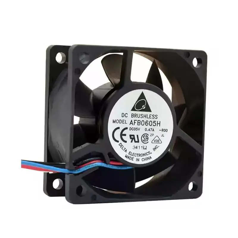 Original For Delta AFB0605H 5V 0.47A R00 6025 60mm Dual Ball Bearing DC Brushless Cooling Fan Projector Router Radiator Cooler