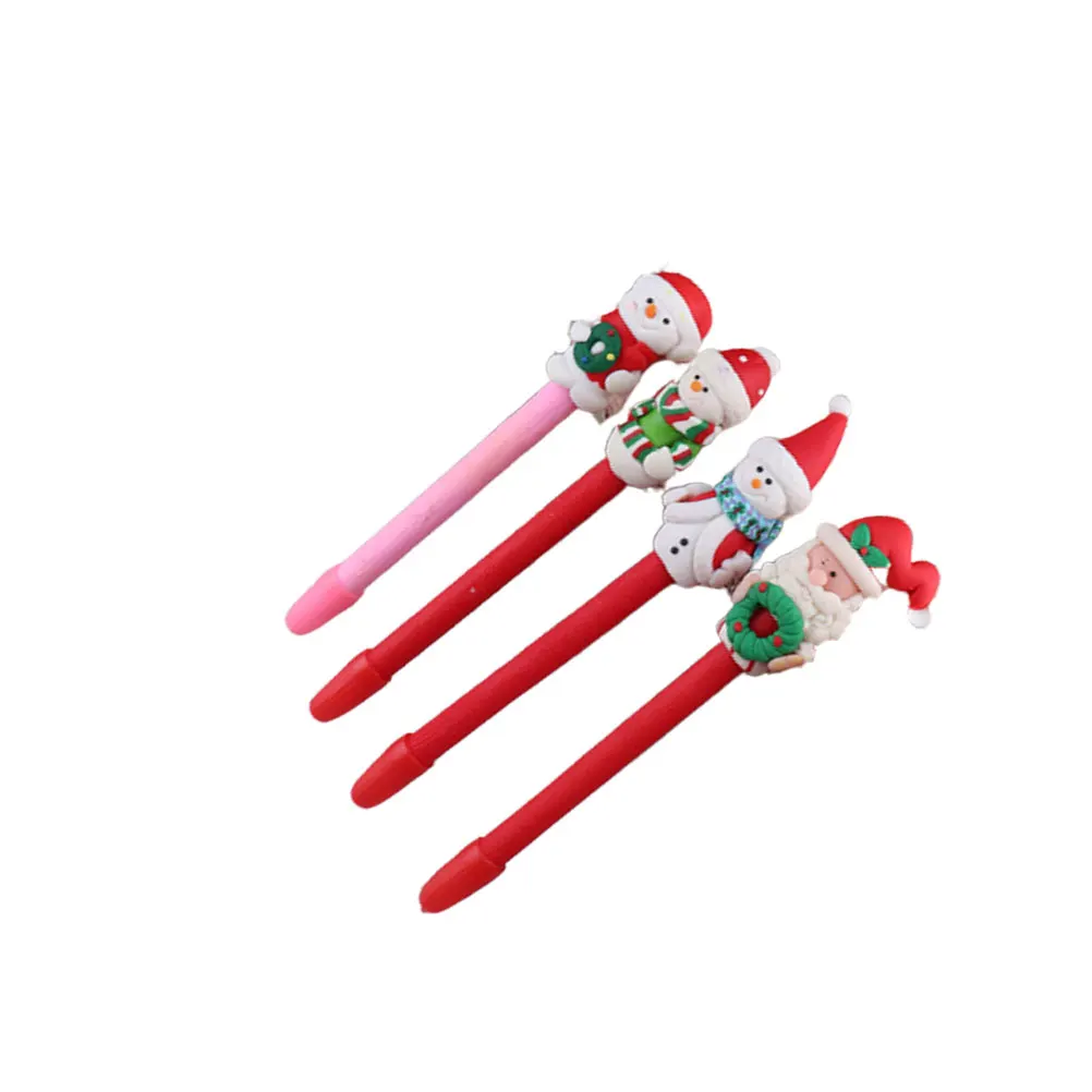 

4 Pcs Decorations Christmas Pen Students Stationery School Supplies Office Gift Lovely Cartoon